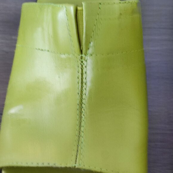 Denver Hayes Brazil 2" High Heel Slide Sandals Size 8 green Flat Slip On… - Picture 8 of 14